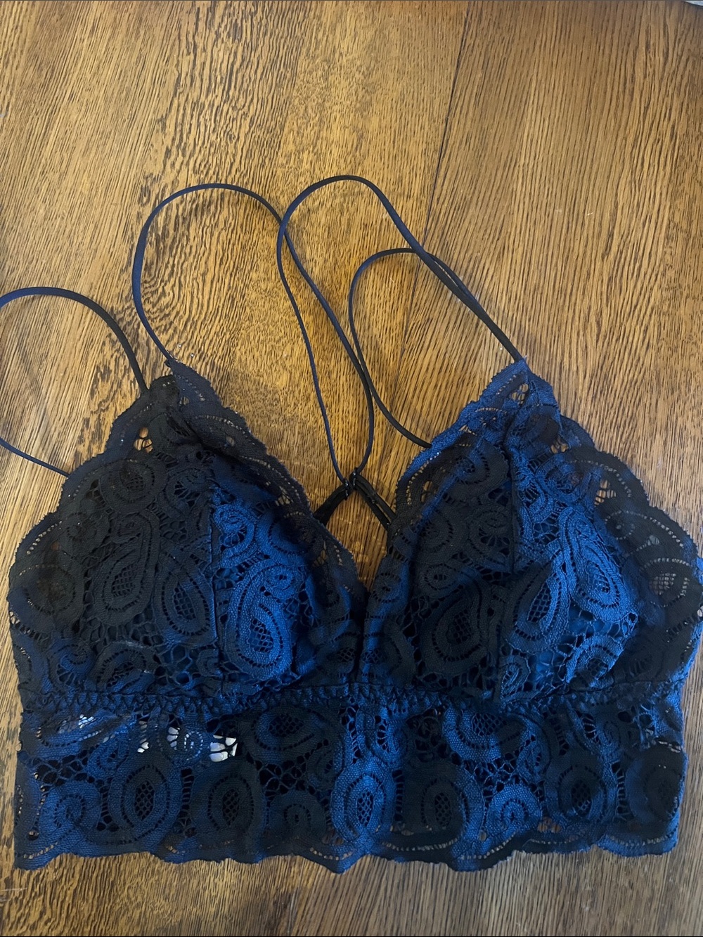 Victoria’s Secret Lace Bralette with Delicate Straps - Black